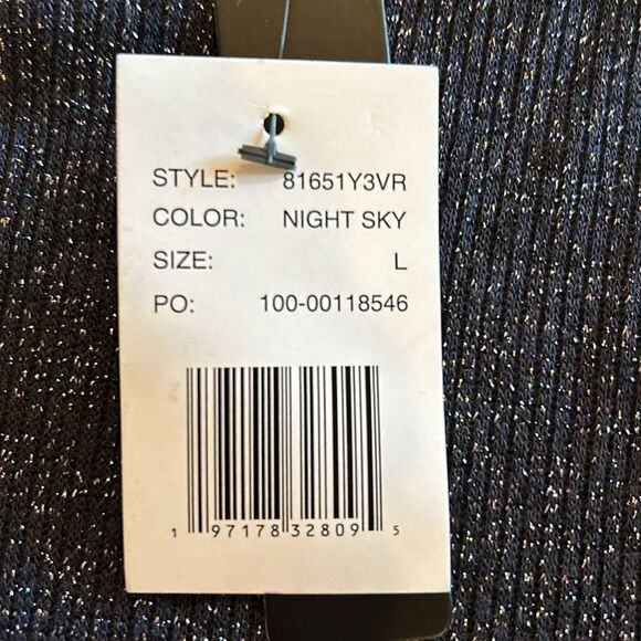 NEW Violets & Roses Navy Blue Sweater - Picture 5 of 7